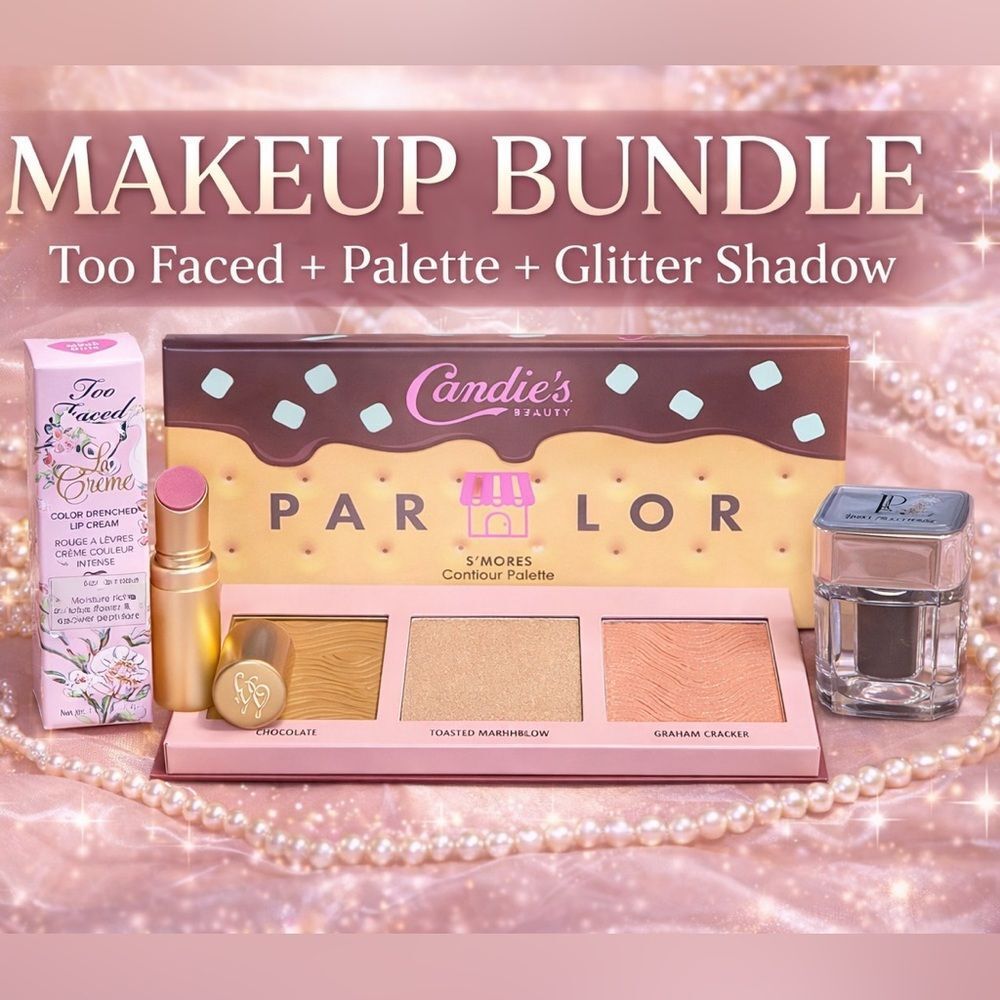Too Faced Mean Girls Lippy + Candie’s S’mores Palette + LP Shadow Bundle NEW